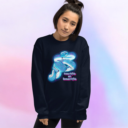 Trans Rights are Human Rights • Snake • Unisex Sweatshirt
