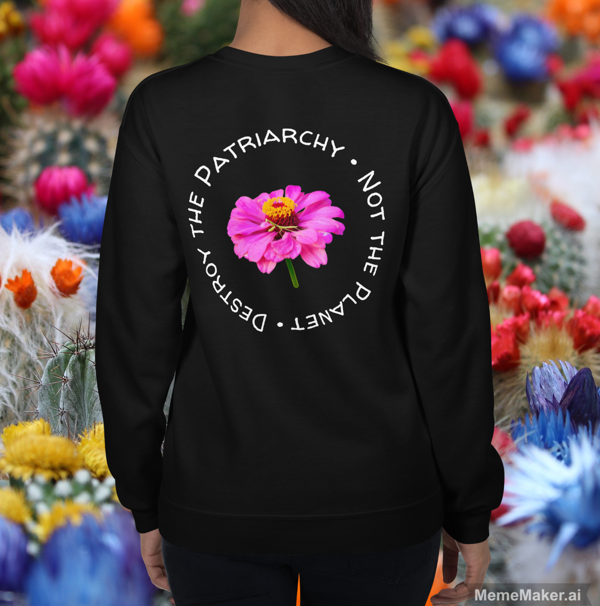 Destroy the Patriarchy • Not the Planet • Unisex Sweatshirt