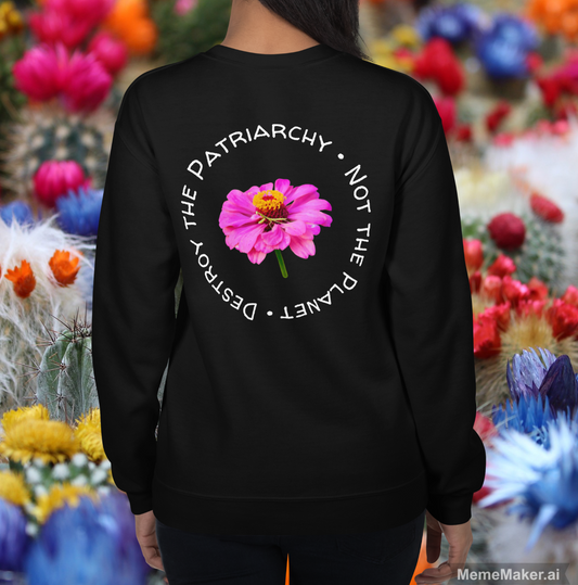 Destroy the Patriarchy • Not the Planet • Unisex Sweatshirt