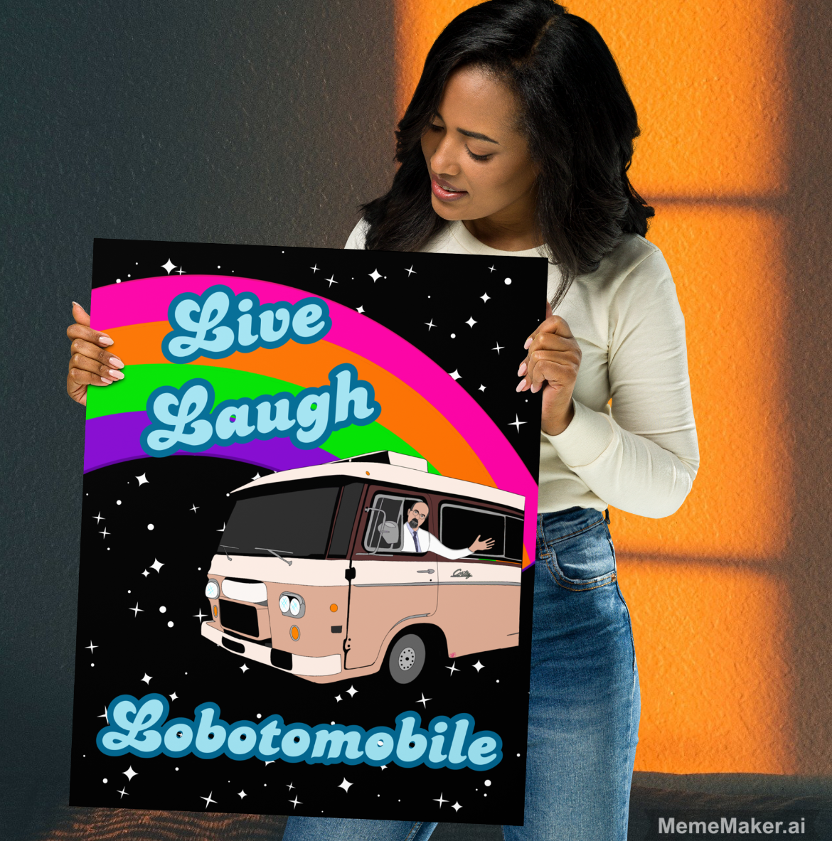 Live Laugh Lobotomobile • Enhanced Matte Paper Poster • Digital Art Print