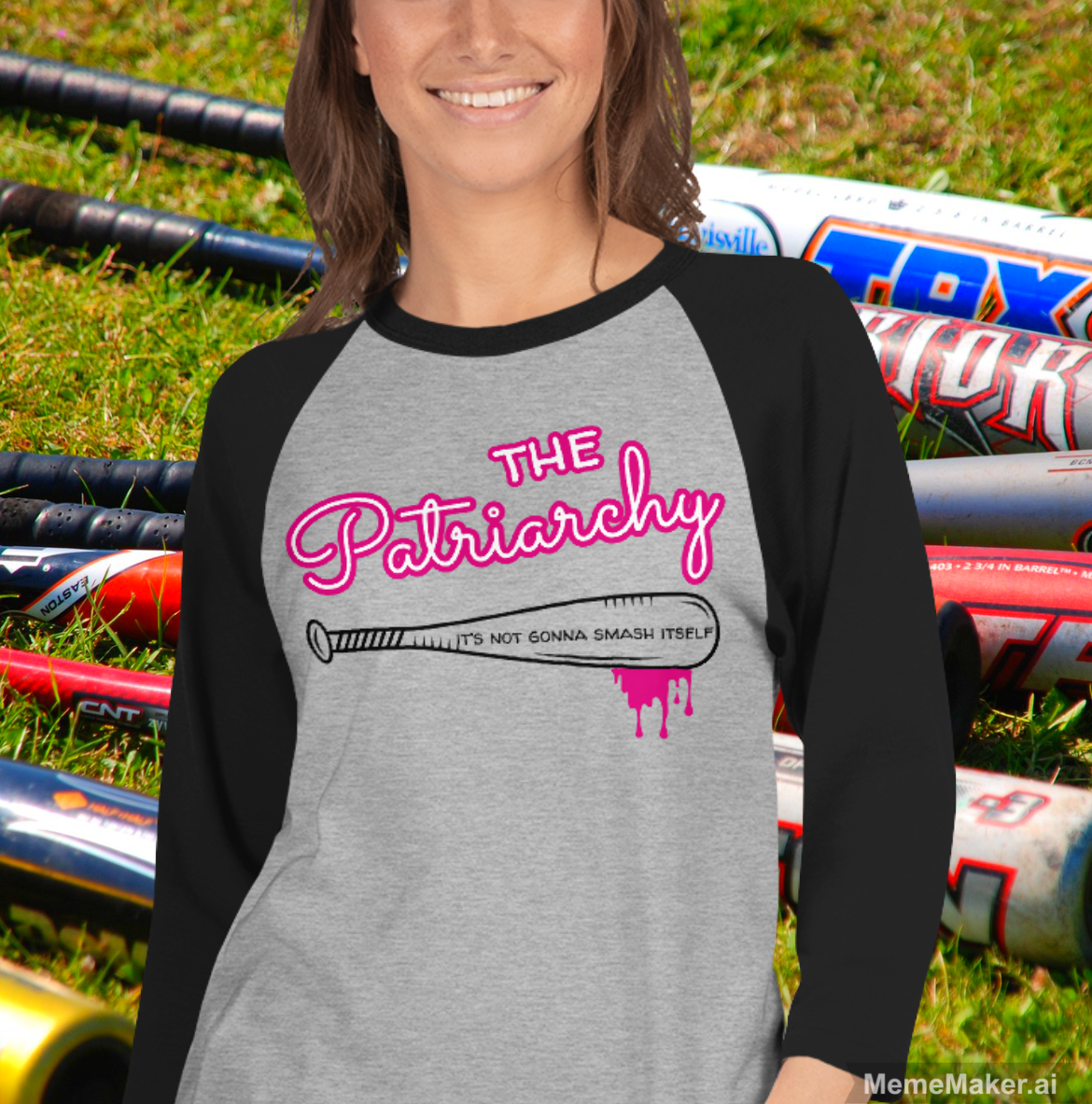 It’s Not Gonna Smash Itself • 3/4 Sleeve Raglan Shirt