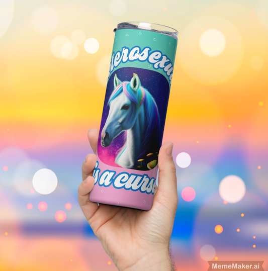 Heterosexuality is a Curse • 20oz  Skinny Stainless Steel Tumbler
