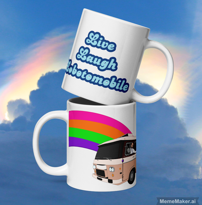 Live Laugh Lobotomobile • White Glossy Mug
