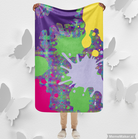 Paint Splatter • Sherpa Blanket