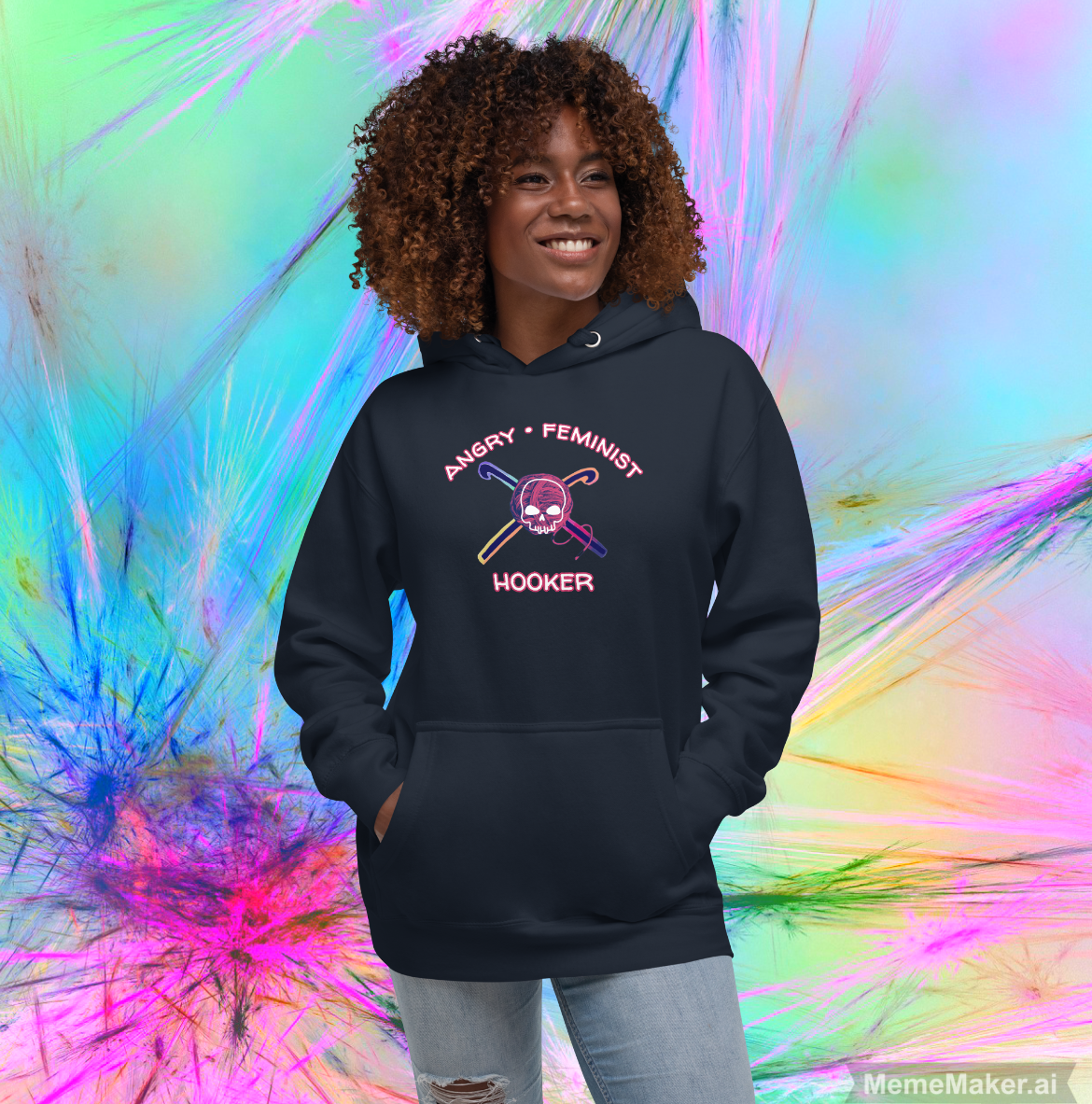 Angry Feminist Hooker • Unisex Hoodie