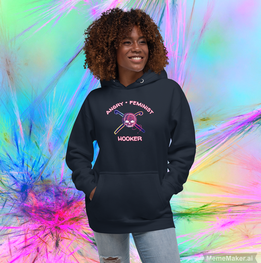 Angry Feminist Hooker • Unisex Hoodie