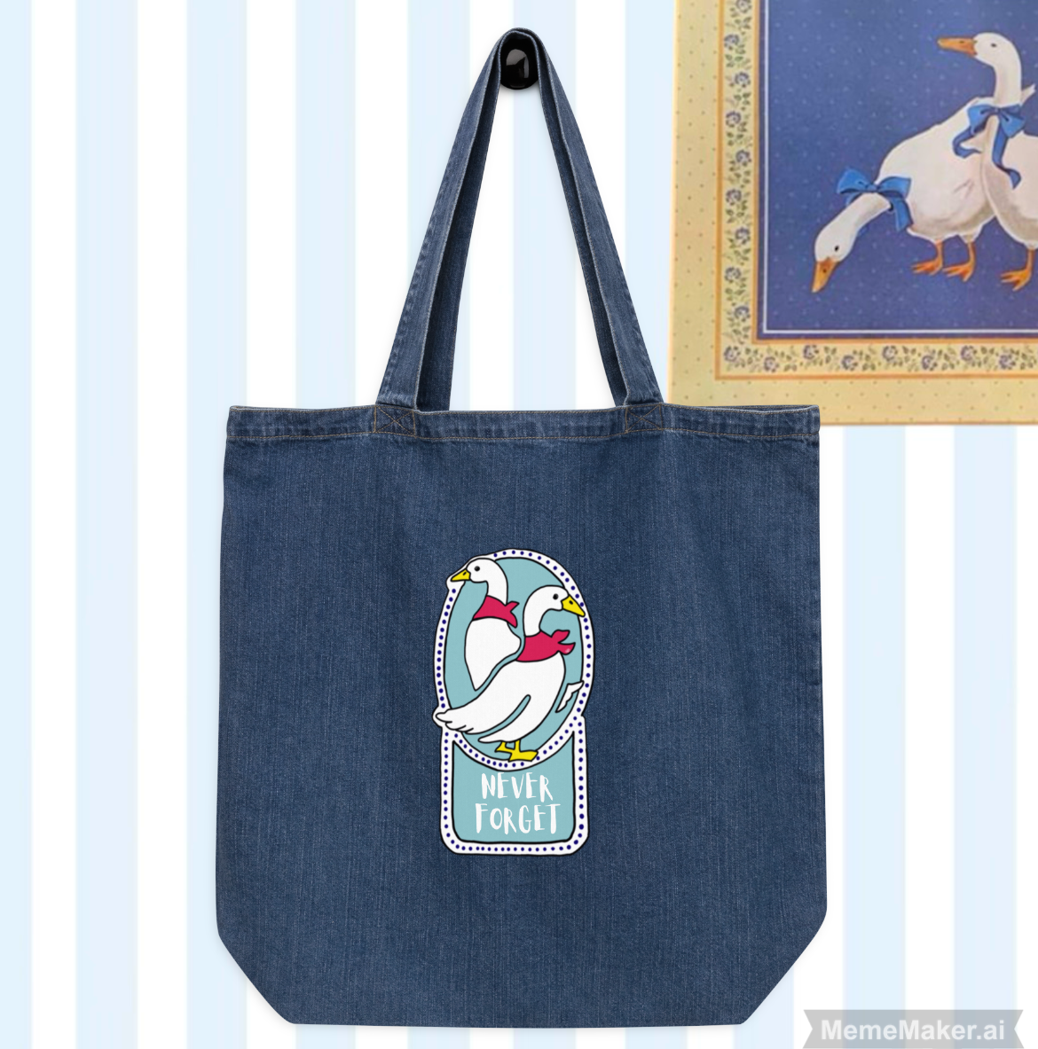Country Goose Kitchen • Organic Denim Tote Bag