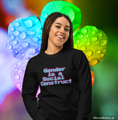 Gender is a Social Construct • Garment-Dyed Heavyweight Long-Sleeve Shirt