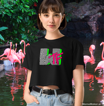 WTF Checkerboard II • Women’s Crop Top