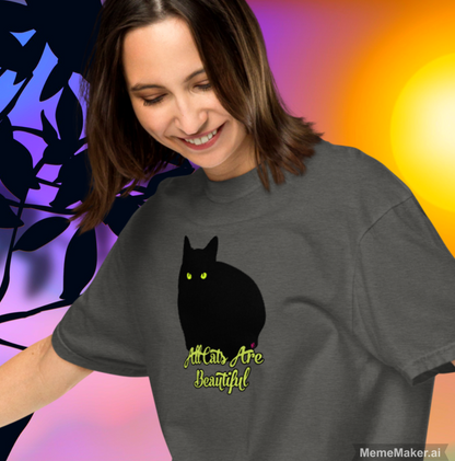 All Cats Are Beautiful • Unisex Garment-Dyed Heavyweight T-Shirt