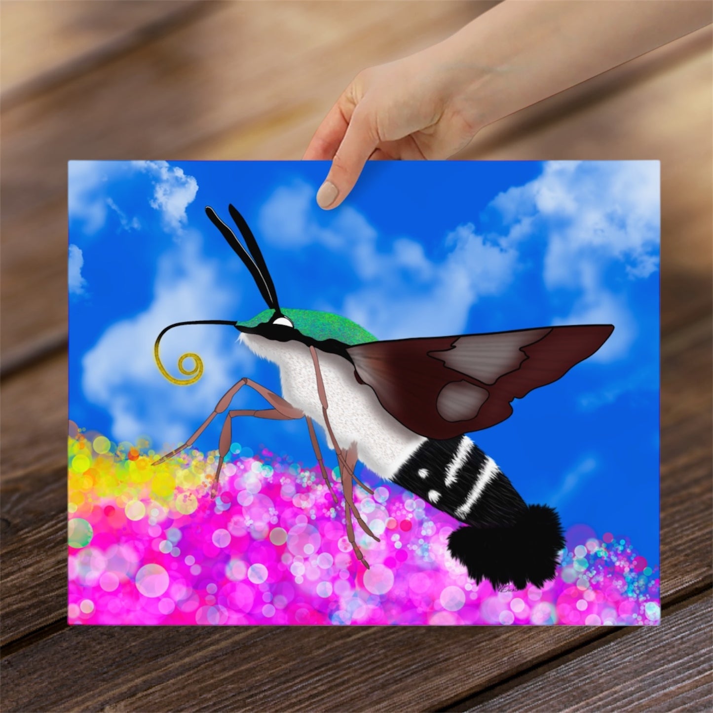 The Flying Lobster • Enhanced Matte Paper Poster • Digital Art Print