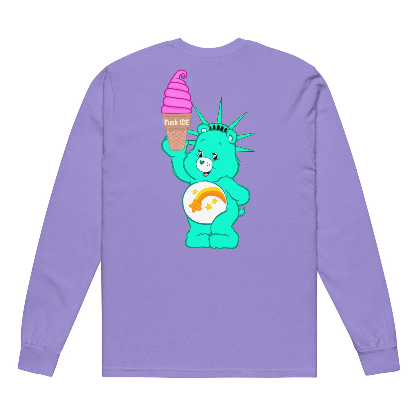 The US Is Not A Serious Country • Garment-Dyed Heavyweight Long-Sleeve Shirt