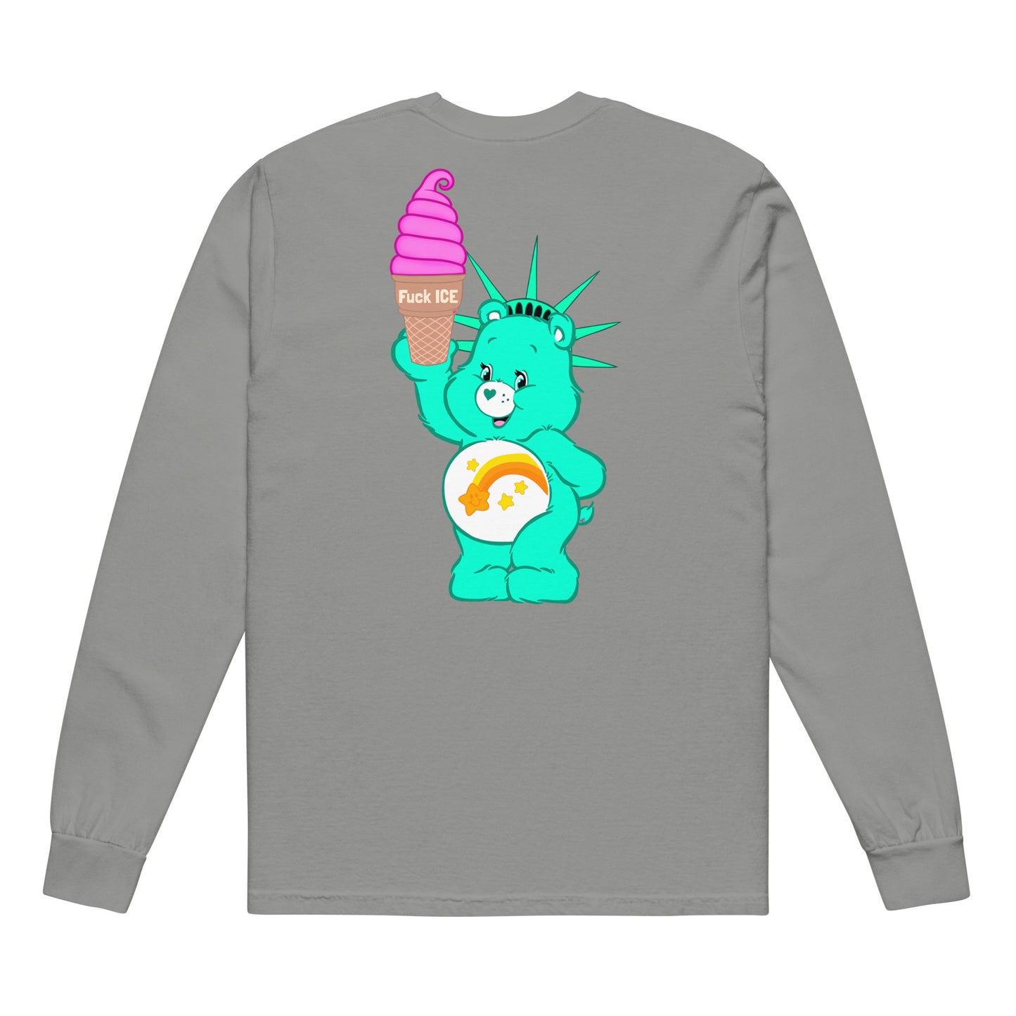 The US Is Not A Serious Country • Garment-Dyed Heavyweight Long-Sleeve Shirt