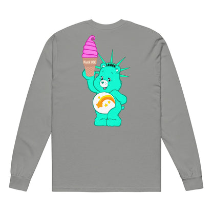 The US Is Not A Serious Country • Garment-Dyed Heavyweight Long-Sleeve Shirt