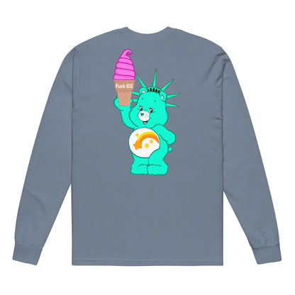 The US Is Not A Serious Country • Garment-Dyed Heavyweight Long-Sleeve Shirt