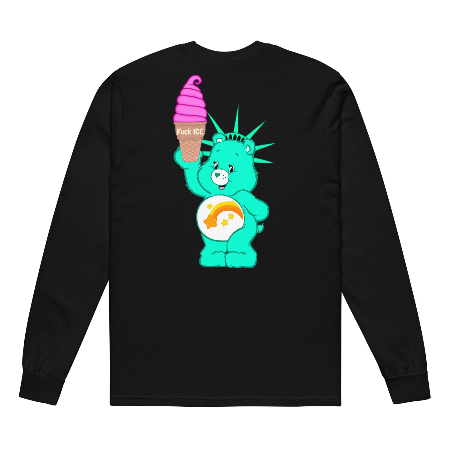 The US Is Not A Serious Country • Garment-Dyed Heavyweight Long-Sleeve Shirt