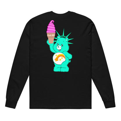 The US Is Not A Serious Country • Garment-Dyed Heavyweight Long-Sleeve Shirt