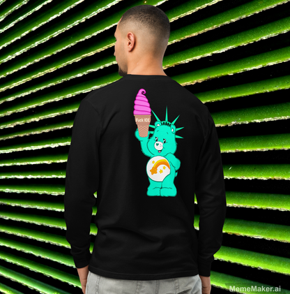 The US Is Not A Serious Country • Garment-Dyed Heavyweight Long-Sleeve Shirt