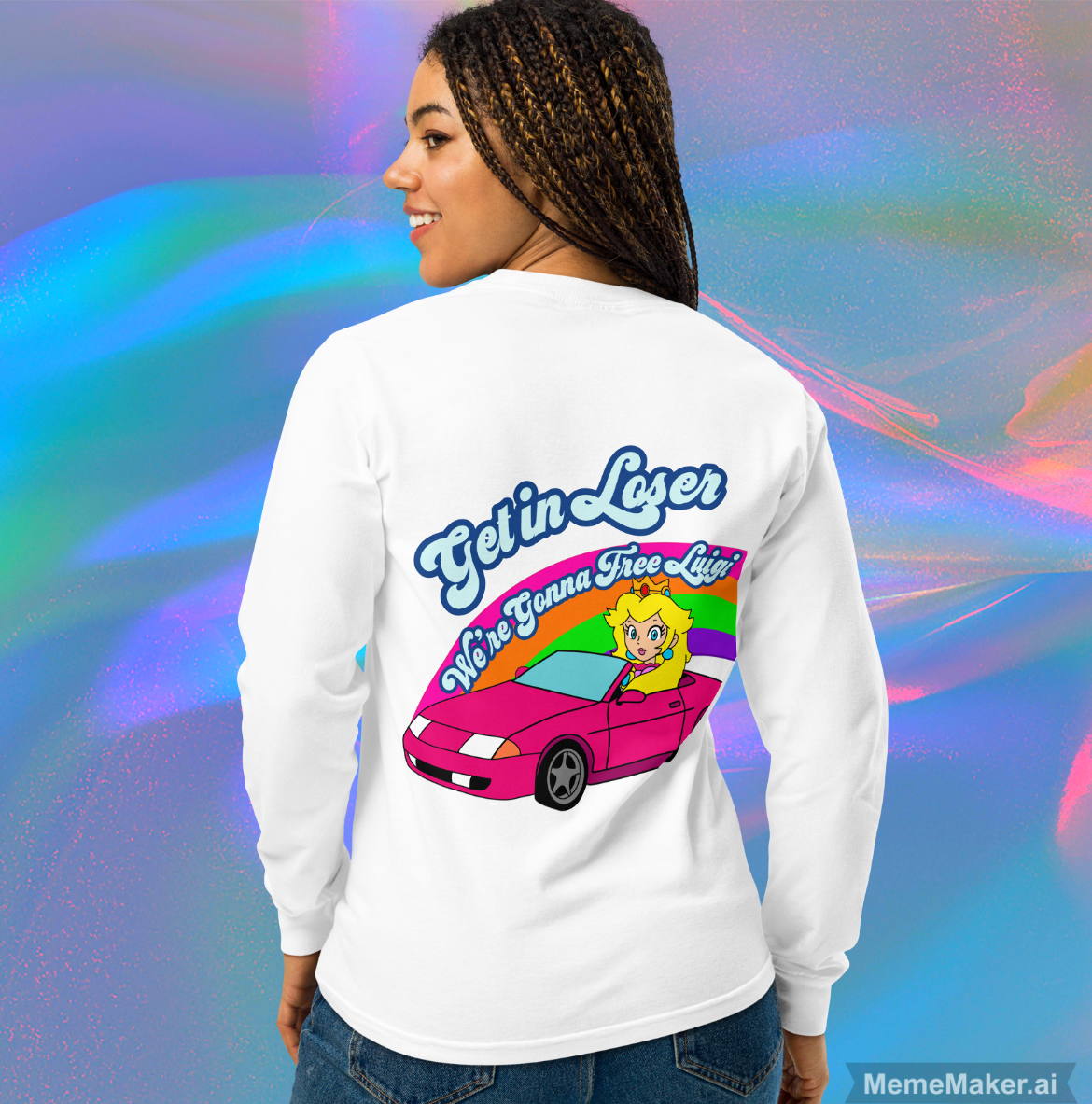 Get in Loser • Deny Defend Depose • Garment-Dyed Heavyweight Long-Sleeve Shirt