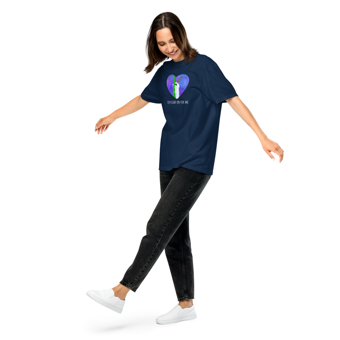 Keep a Light On For Me • Unisex Garment-Dyed Heavyweight T-Shirt