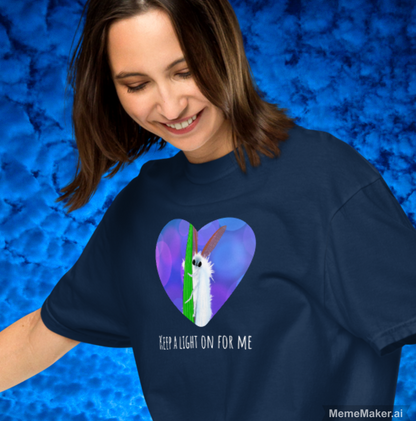 Keep a Light On For Me • Unisex Garment-Dyed Heavyweight T-Shirt