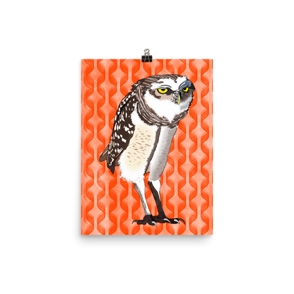 Brenda the Burrowing Owl • Enhanced Matte Paper Poster • Digital Art Print