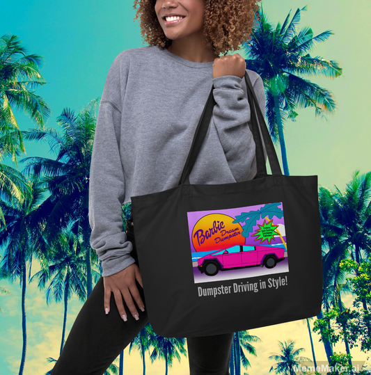 Dumpster Driving • Large Organic Tote Bag • Econscious EC8001