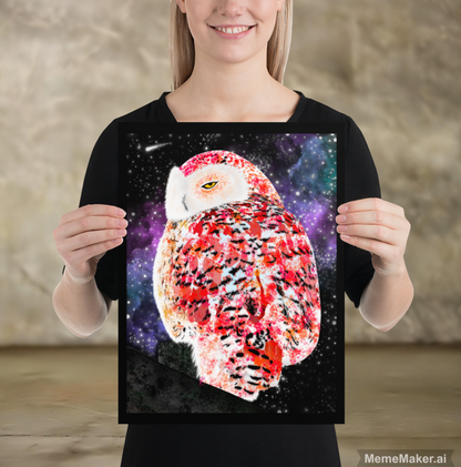 Maybe She’s Born With It • Maybe It’s Environmental Toxins • Enhanced Matte Paper Poster • Snowy Owl