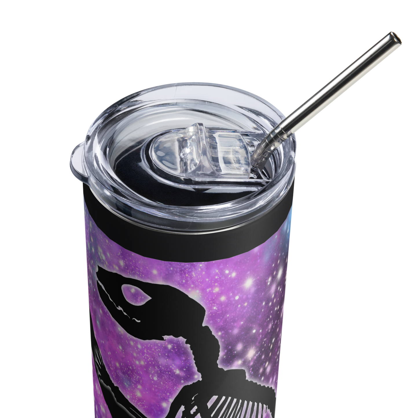 Glowy Opossum in Space • Stainless Steel Tumbler