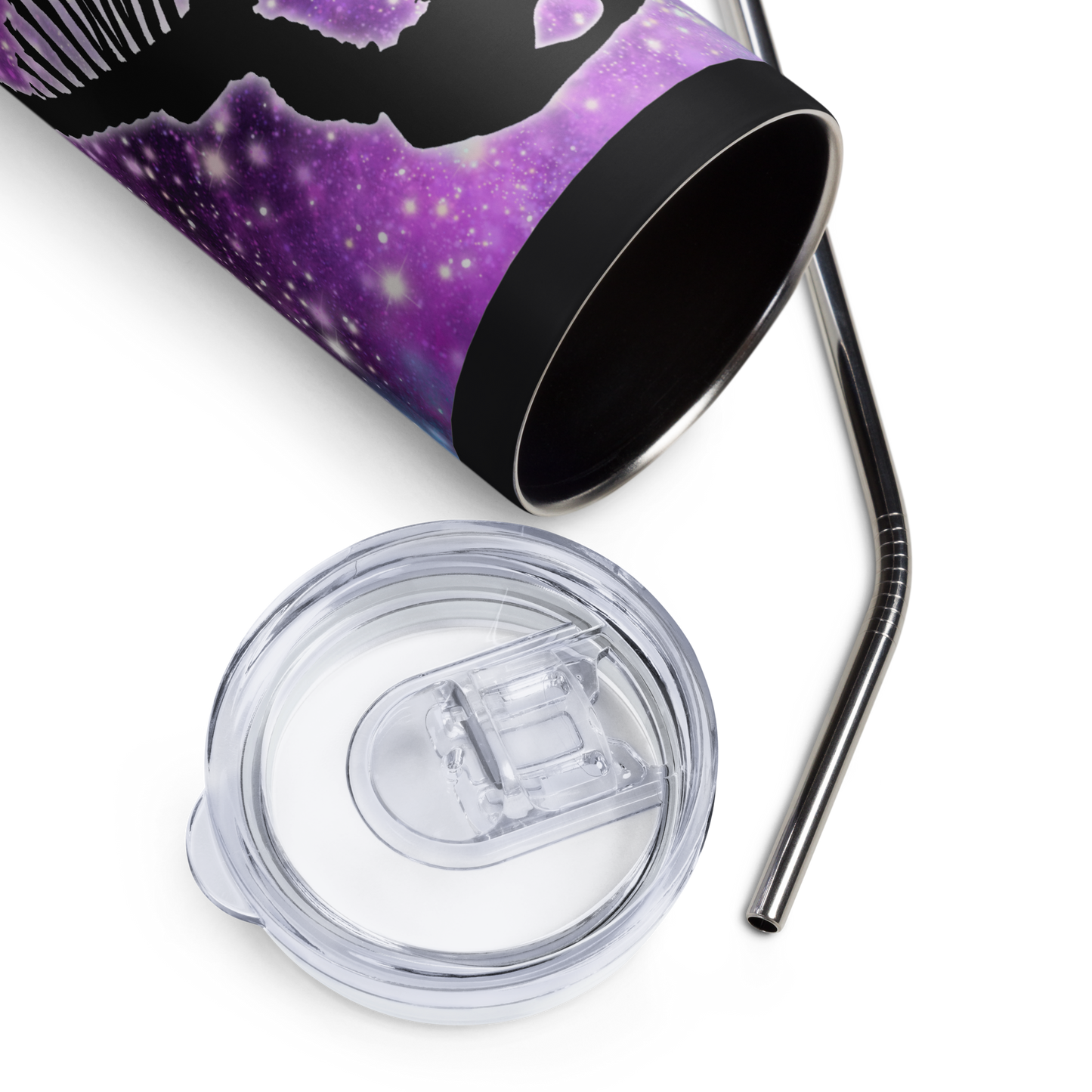 Glowy Opossum in Space • Stainless Steel Tumbler