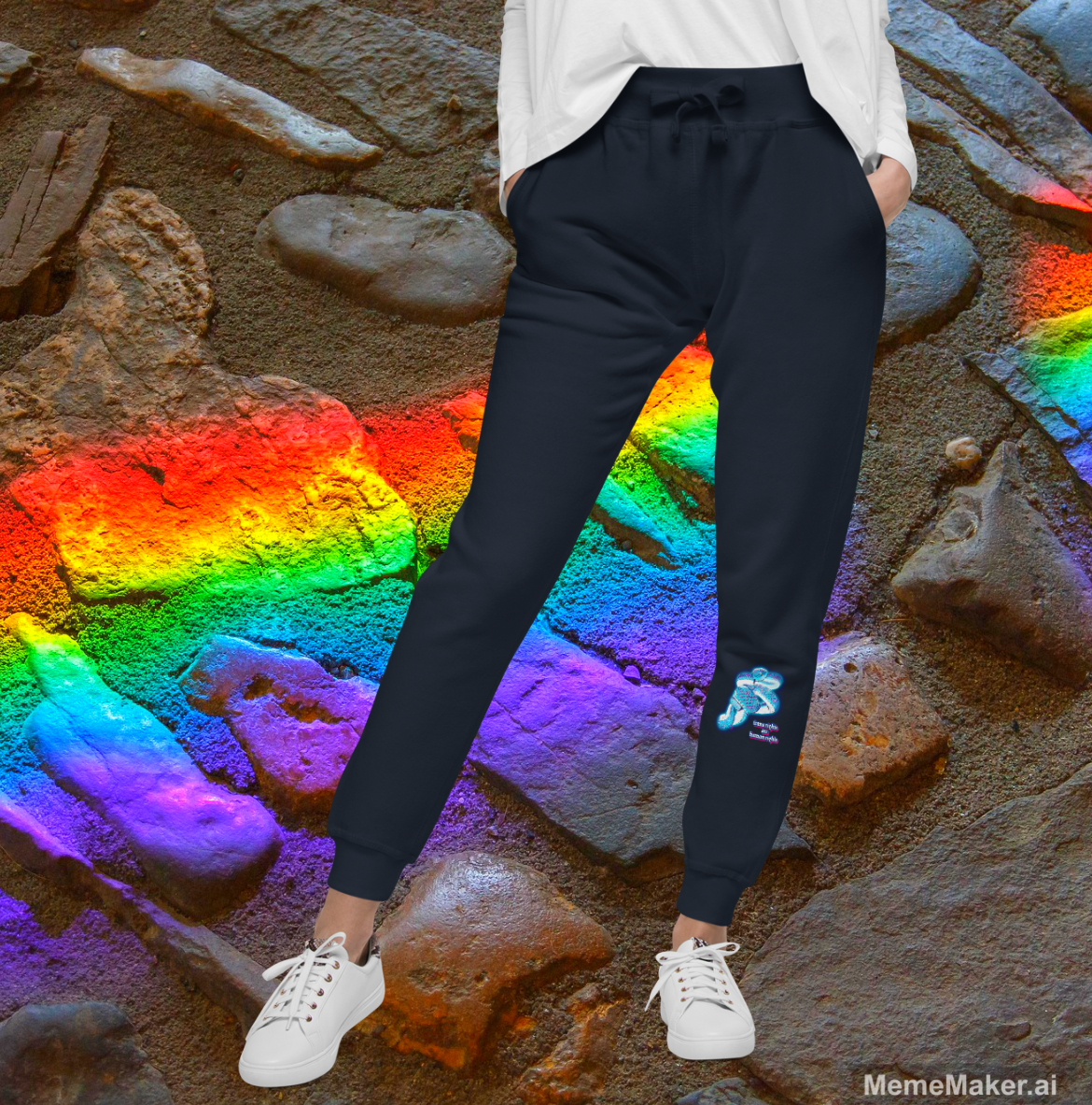 Trans Rights Are Human Rights • Unisex Fleece Sweatpants