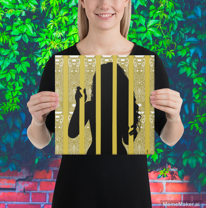 The Woman in the Wallpaper • Canvas • Digital Art Print