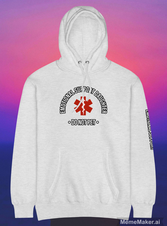 Emotional Support Daughter • Unisex Premium Mid-Weight Hoodie