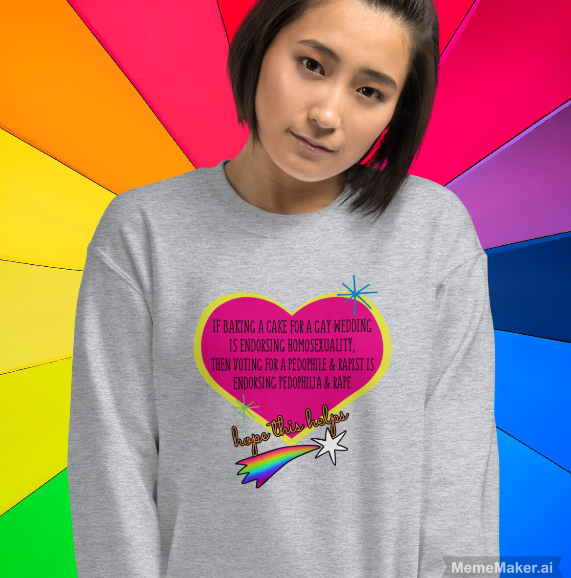 Hope This Helps • LGBTQIA Edition • Unisex Sweatshirt