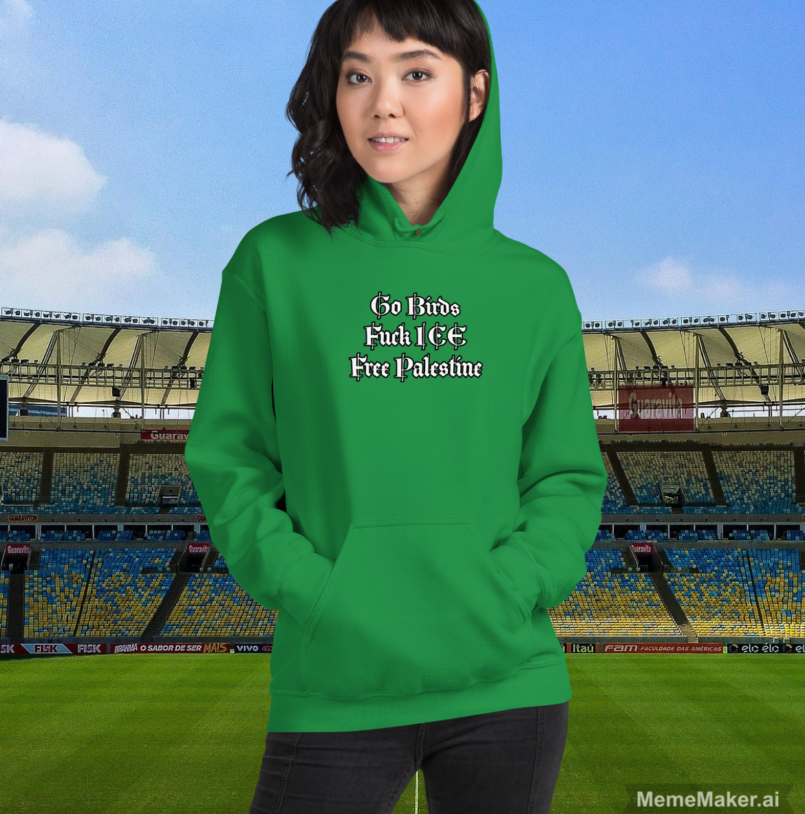 Go Birds • Fck ICE • Free Palestine • Unisex Hoodie