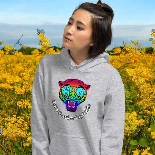 Make America Gay Again • Rainbow Kitty Cat Edition • Unisex Hoodie
