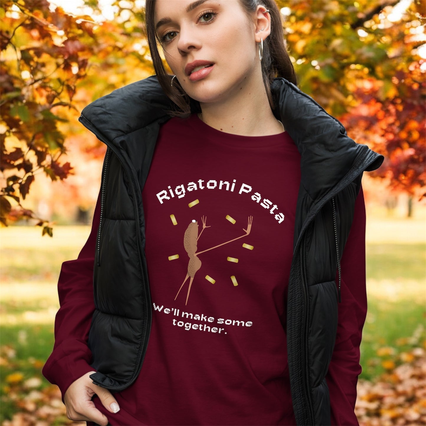 Rigatoni Pasta • Unisex Long Sleeve Tee