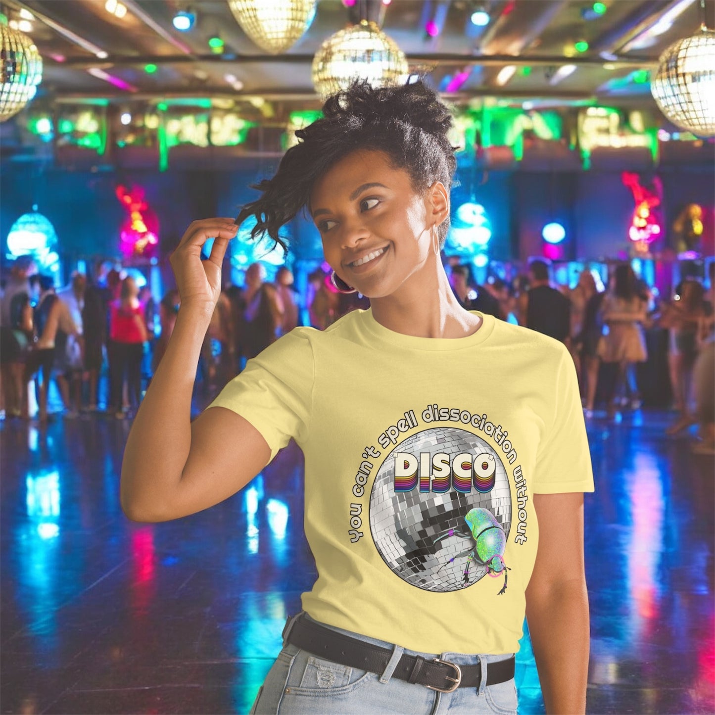 You Can’t Spell Dissociation Without Disco • Short-Sleeve Unisex T-Shirt