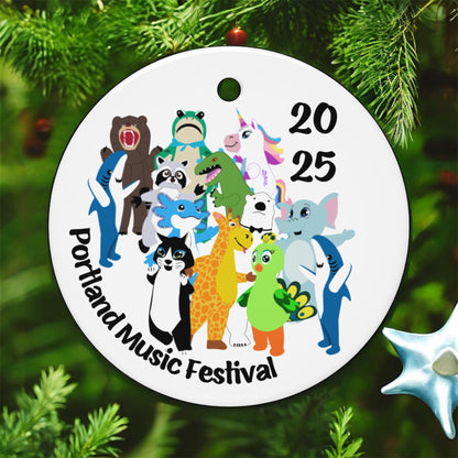 Portland Music Festival • 2025 • Double-Sided Ceramic Ornament