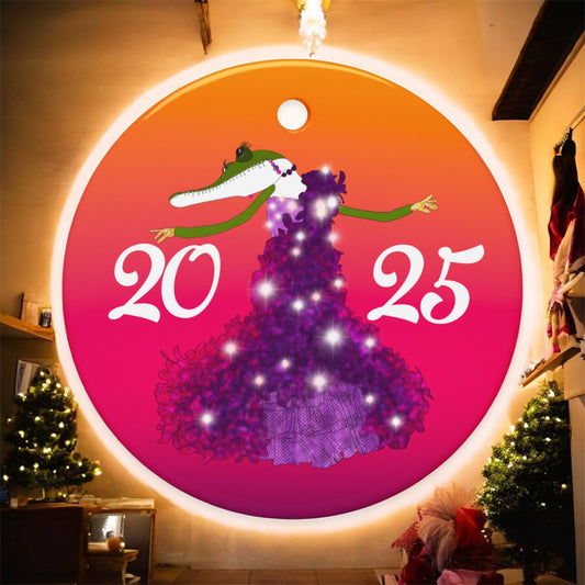 Fancy Croc • 2025 • Double-Sided Ceramic Ornament