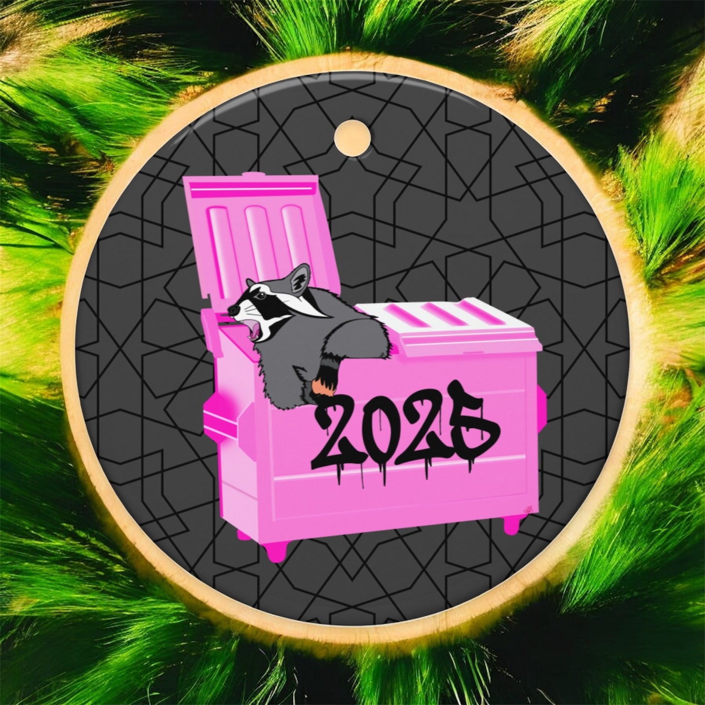 Stay Away From My Trash • 2025 • Double-Sided Ceramic Ornament