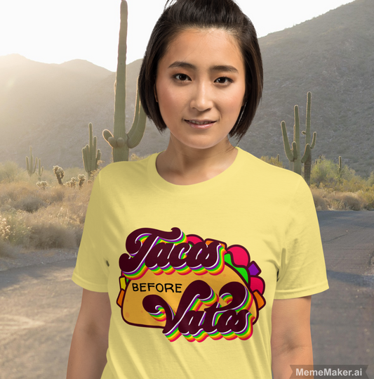 Tacos Before Vatos • Short-Sleeve Unisex T-Shirt • Gildan 64000