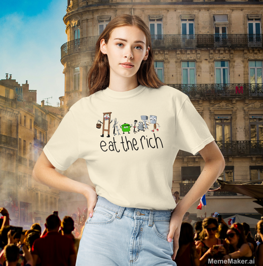 Eat The Rich • Unisex Garment-Dyed Heavyweight T-Shirt • Comfort Colors