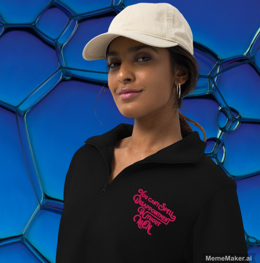 You Can’t Spell Disappointment Without Men • Embroidered • Unisex Fleece Pullover