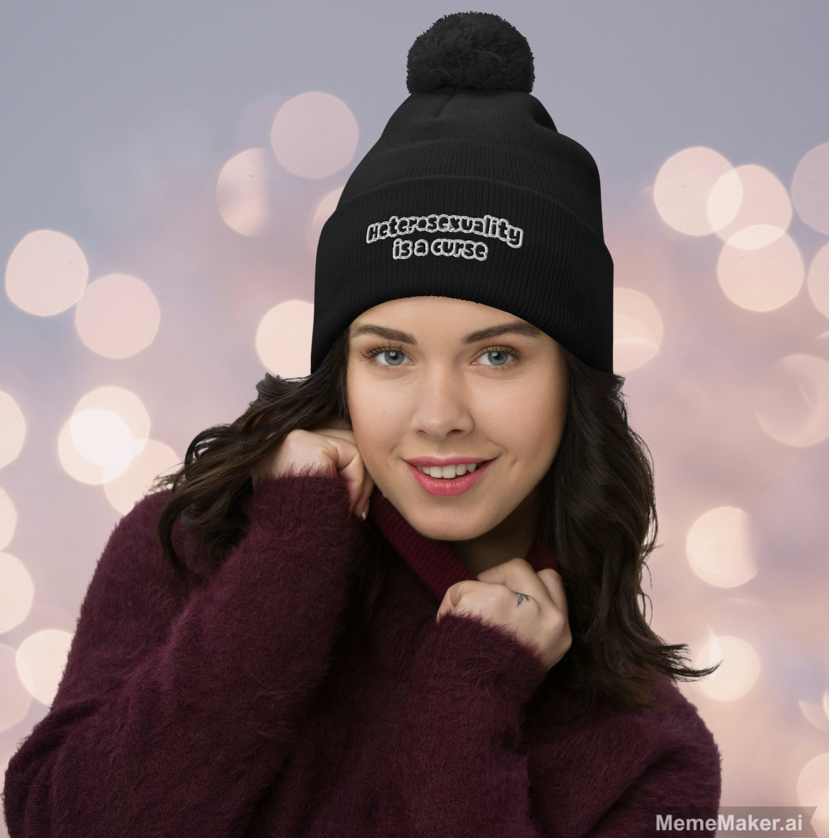 Heterosexuality is a Curse • Pom-Pom Beanie