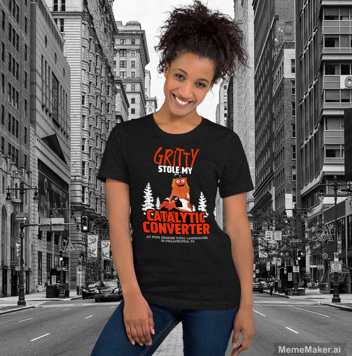 Gritty Stole My Catalytic Converter • Unisex T-Shirt • Bella + Canvas 3001
